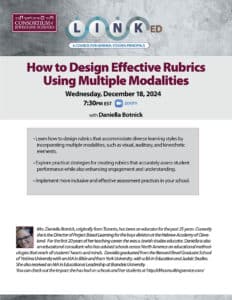 How to Design Effective Rubrics Using Multiple Modalities