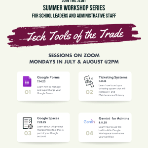 Jedit Summer 2025 Workshop Series: Tech Tools of the Trade