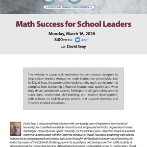LinkedEd - March 16, 2026 Math Success with David Seay