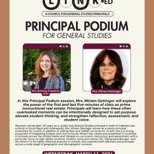 Principal Podium General Studies - March 11, 2026