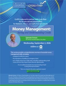 Cross River Money Management Session: (September 02, 2026)