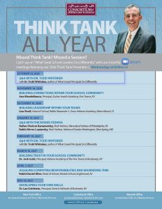 Think Tank ALL Year: Q&A With Dr. Todd Whitaker (October 14, 2026)